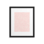 Modern ivory blush pink girly cheetah animal print pattern Framed Art Print Gallery Image 4