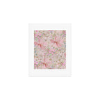 Modern Pastel Pink Watercolor Chic Floral Art Print Gallery Image 1