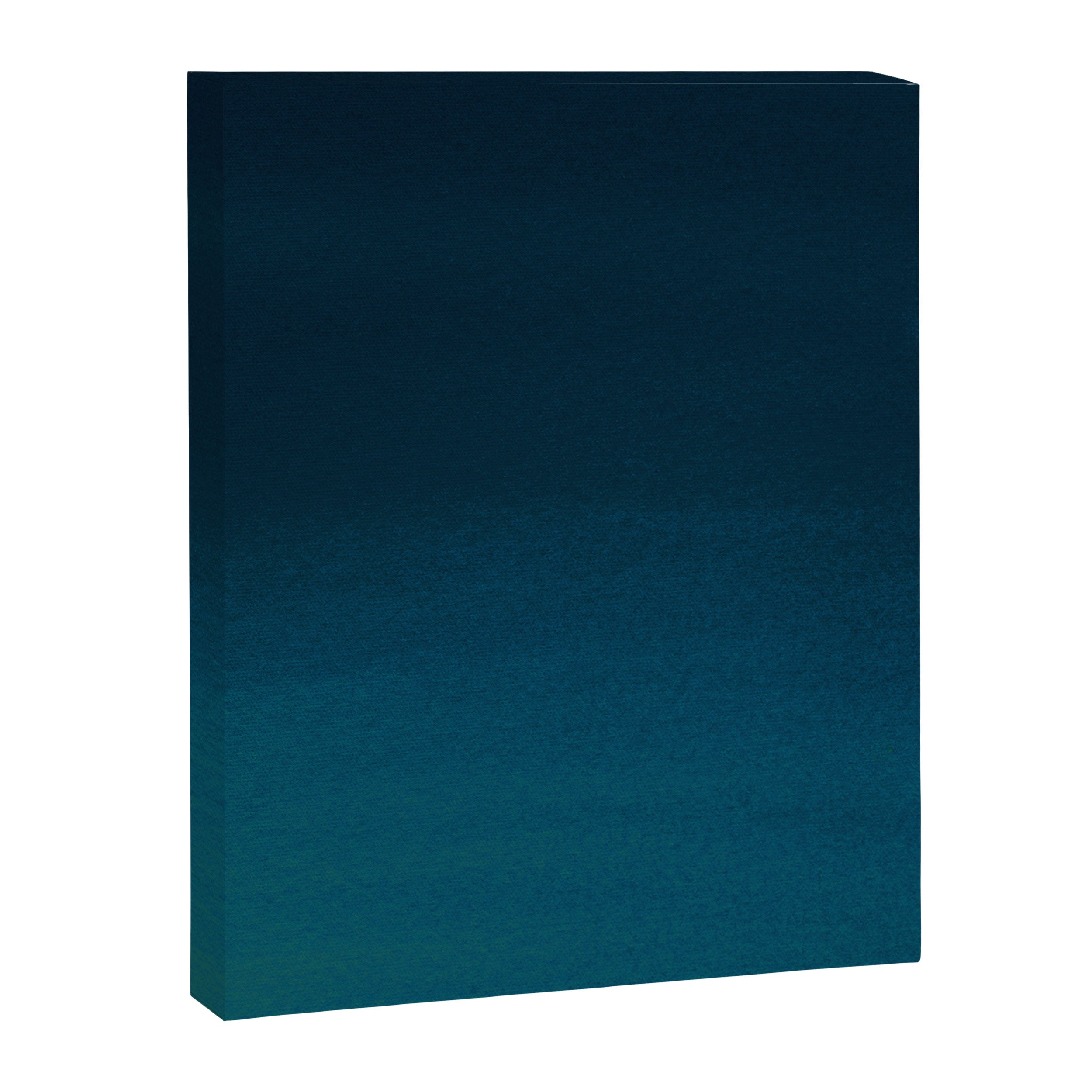 Navy blue teal hand painted watercolor paint ombre Canvas Print Gallery Image 8