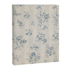 Rustic vintage bohemian blue white stripes elegant floral Canvas Print Gallery Image 8