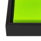 Trendy modern lime green neon color Framed Canvas Print Gallery Image 3