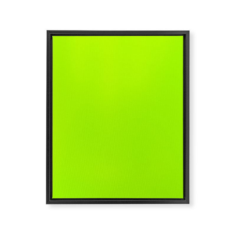 Trendy modern lime green neon color Framed Canvas Print Gallery Image 8