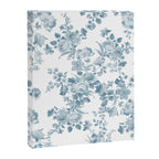 Vintage blue white bohemian elegant floral Canvas Print Gallery Image 8
