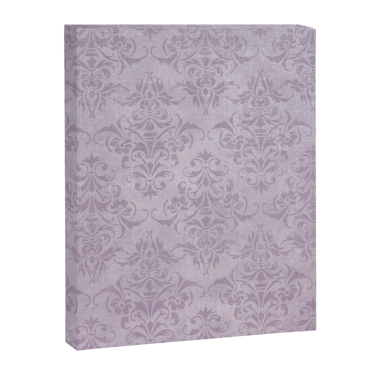 Vintage chic violet lilac floral damask pattern Canvas Print Gallery Image 8