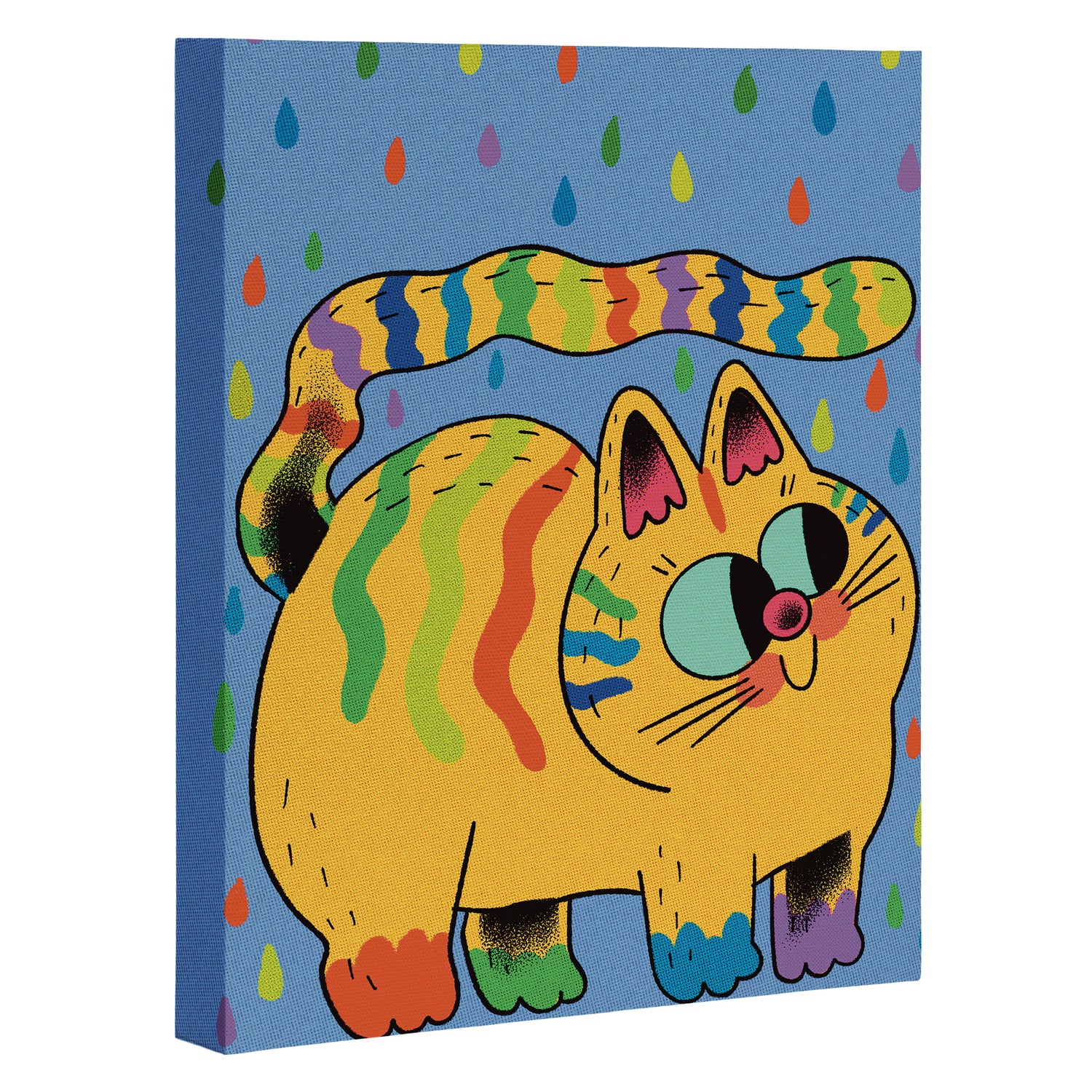 Rainbow Rain Canvas Print Gallery Image 3