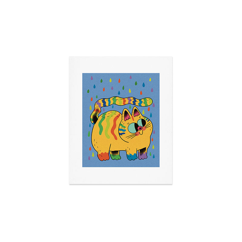 Rainbow Rain Art Print Gallery Image 1