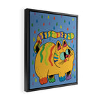 Rainbow Rain Framed Canvas Print Gallery Image 2