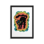Wiggle Cat Framed Art Print Gallery Image 2