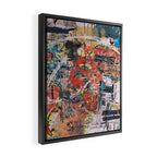 World Mapsqiuat Framed Canvas Print Gallery Image 2