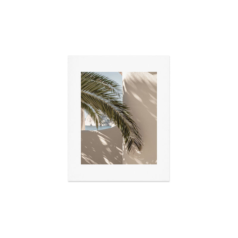 Mediterranean Spain Travel Palm Leaf Art Print Gallery Image 1