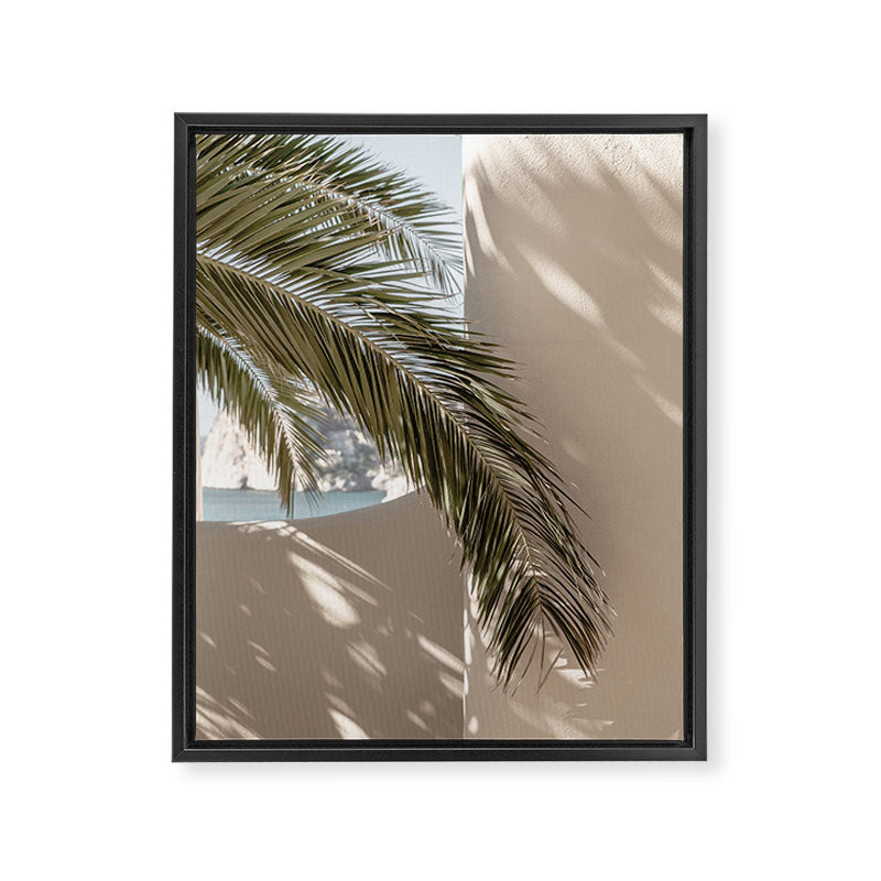 Mediterranean Spain Travel Palm Leaf Framed Canvas Print Gallery Image 6