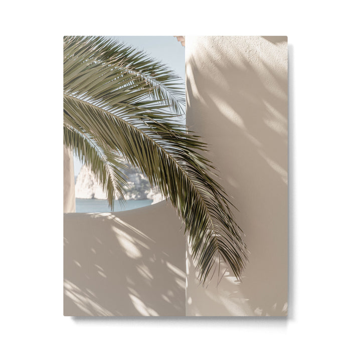 Mediterranean Spain Travel Palm Leaf Metal Print Gallery Image 1