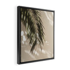 Palm Leaf Shadow Summer Framed Canvas Print Gallery Image 2