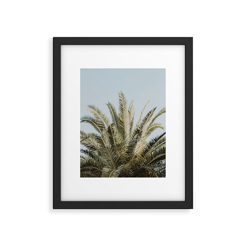 Palm Tree Leafs Photography Framed Art Print Gallery Image 5