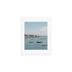 Small Spain Village Costline View With Boats Art Print Gallery Image 1