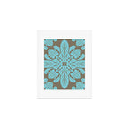 Pua Kalaunu Hawaiian quilt crown flower Art Print Gallery Image 1