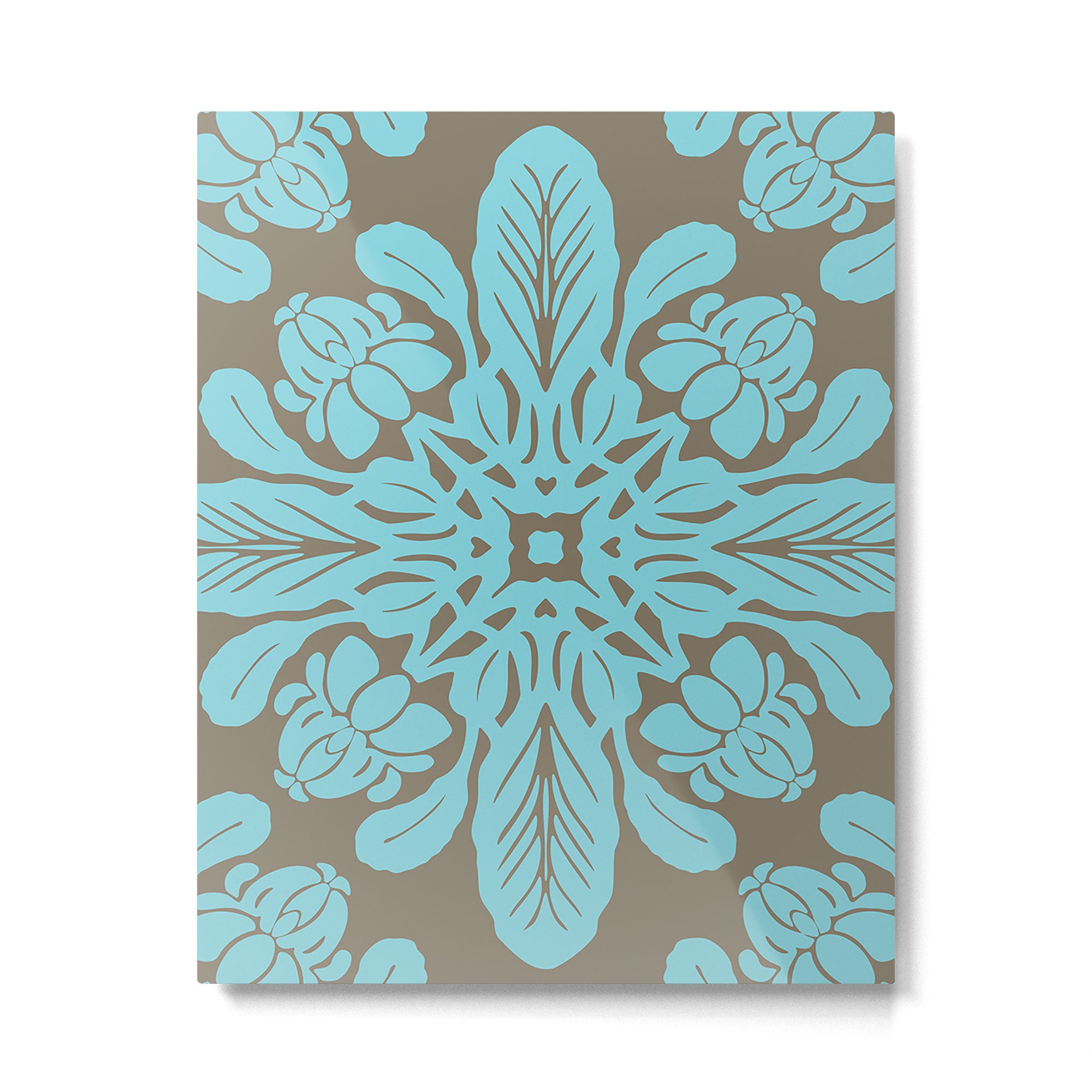Pua Kalaunu Hawaiian quilt crown flower Metal Print Gallery Image 6
