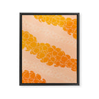 Puakenikeni leis on coral pink Framed Canvas Print Gallery Image 6