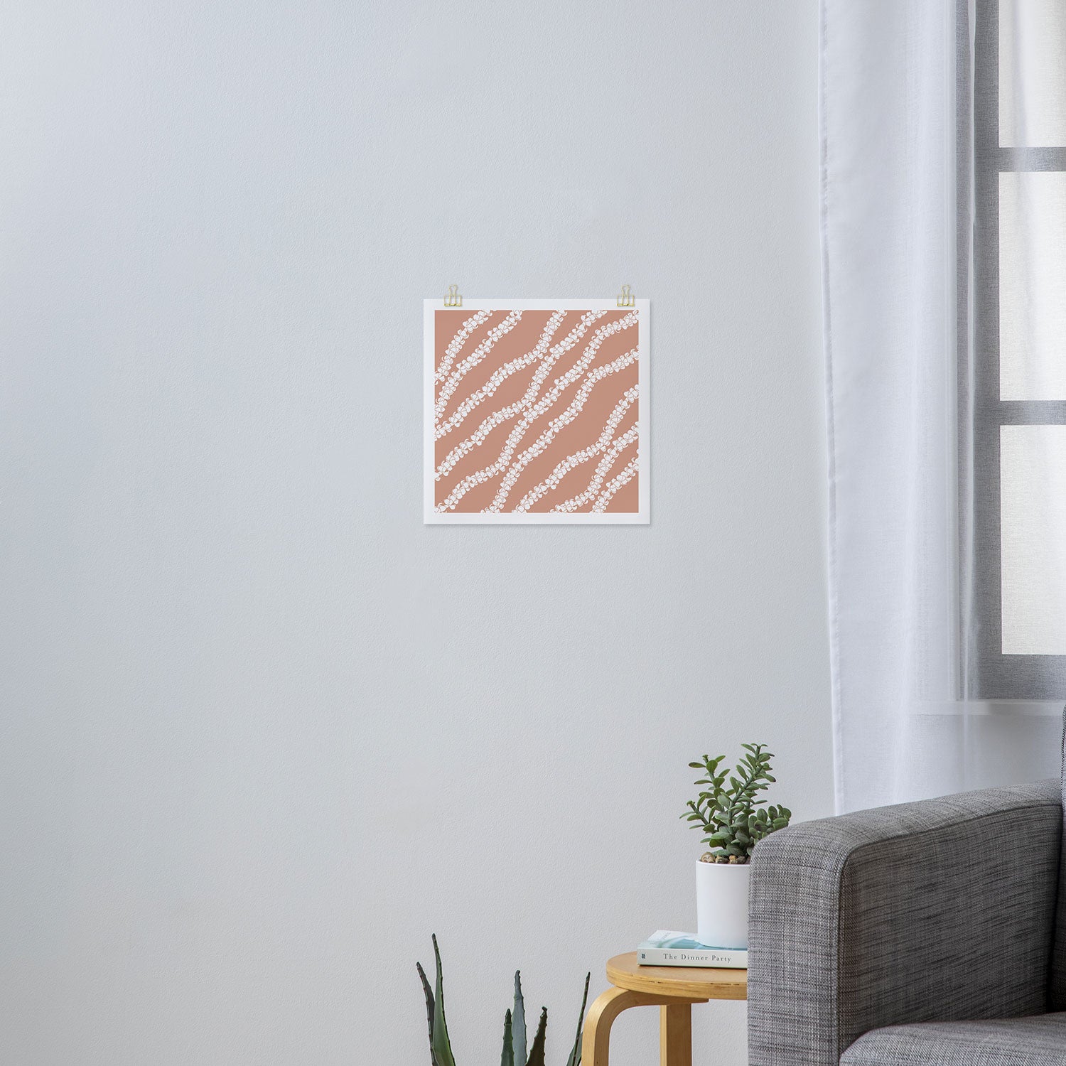 Puakenikeni single lei art on Coral Dust Art Print Gallery Image 3