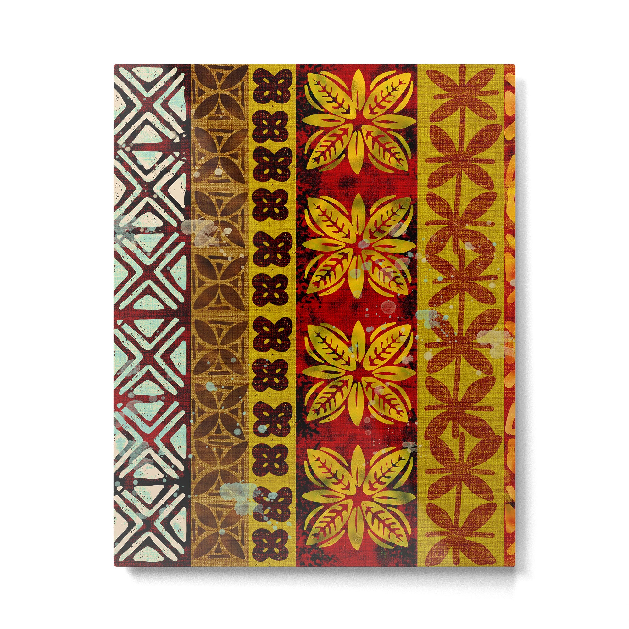 Vintage Hawaii Barkcloth Beachy design 204a Metal Print Gallery Image 4