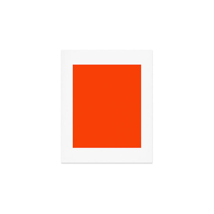 Bright Fluorescent Neon Orange Art Print Gallery Image 1