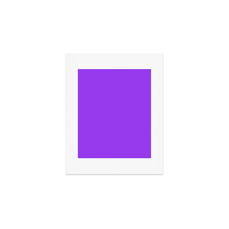 Bright Fluorescent Neon Purple Art Print Gallery Image 1