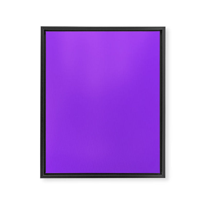 Bright Fluorescent Neon Purple Framed Canvas Print Gallery Image 1