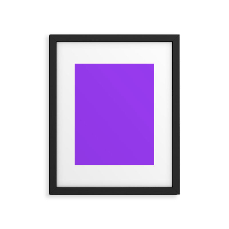 Bright Fluorescent Neon Purple Framed Art Print Gallery Image 6