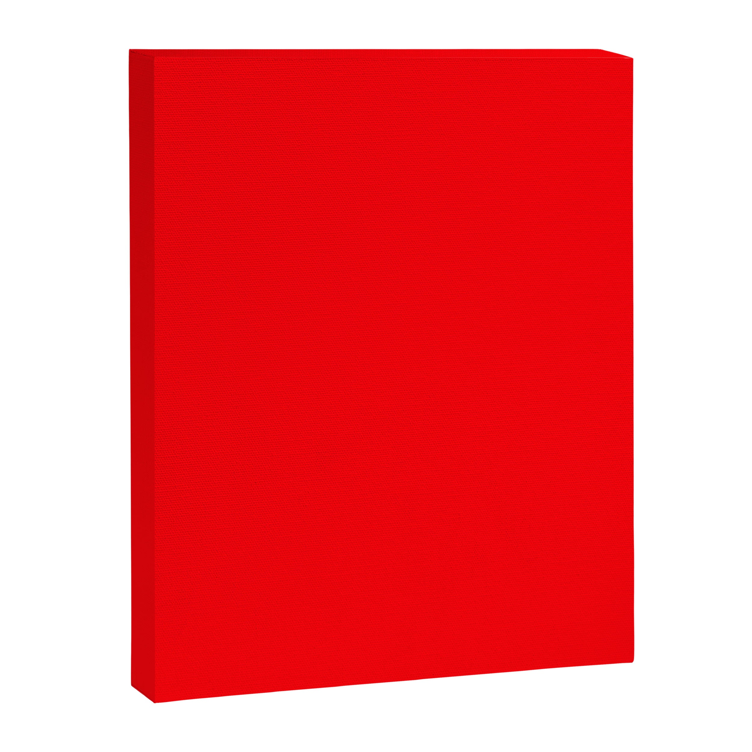 Bright Fluorescent Neon Red Fireball Canvas Print Gallery Image 8