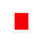 Bright Fluorescent Neon Red Fireball Art Print Gallery Image 1