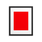 Bright Fluorescent Neon Red Fireball Framed Art Print Gallery Image 6