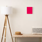 Bright Fluorescent Pink Neon Canvas Print Gallery Image 2