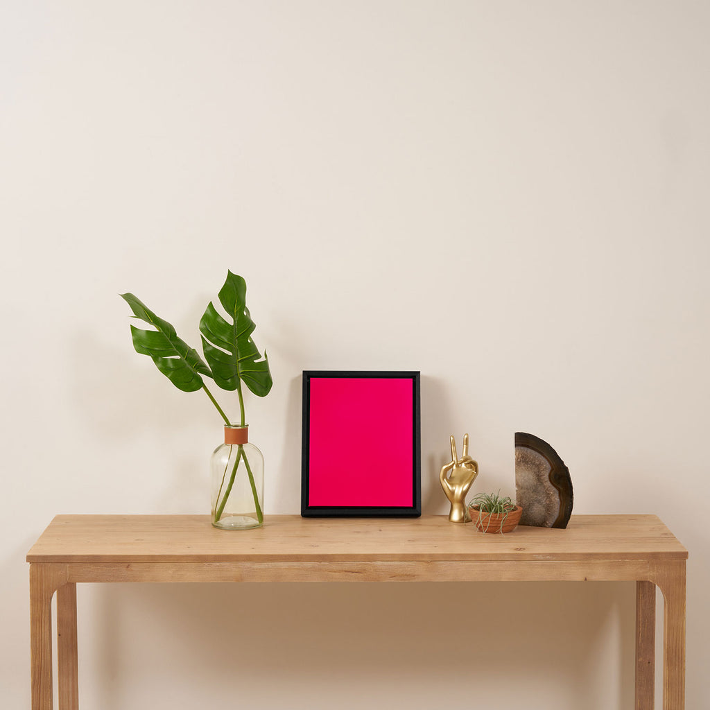 Bright Fluorescent Pink Neon Framed Canvas Print Gallery Image 4