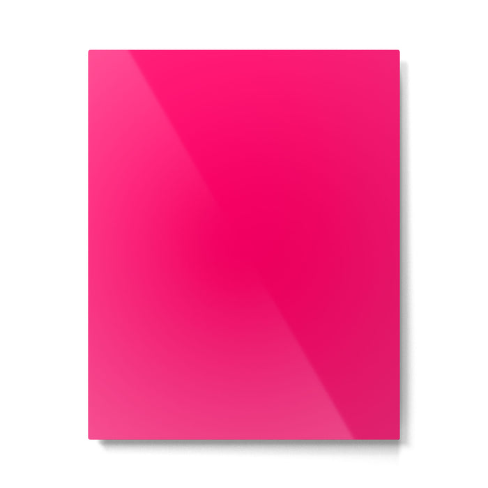 Bright Fluorescent Pink Neon Metal Print Gallery Image 1