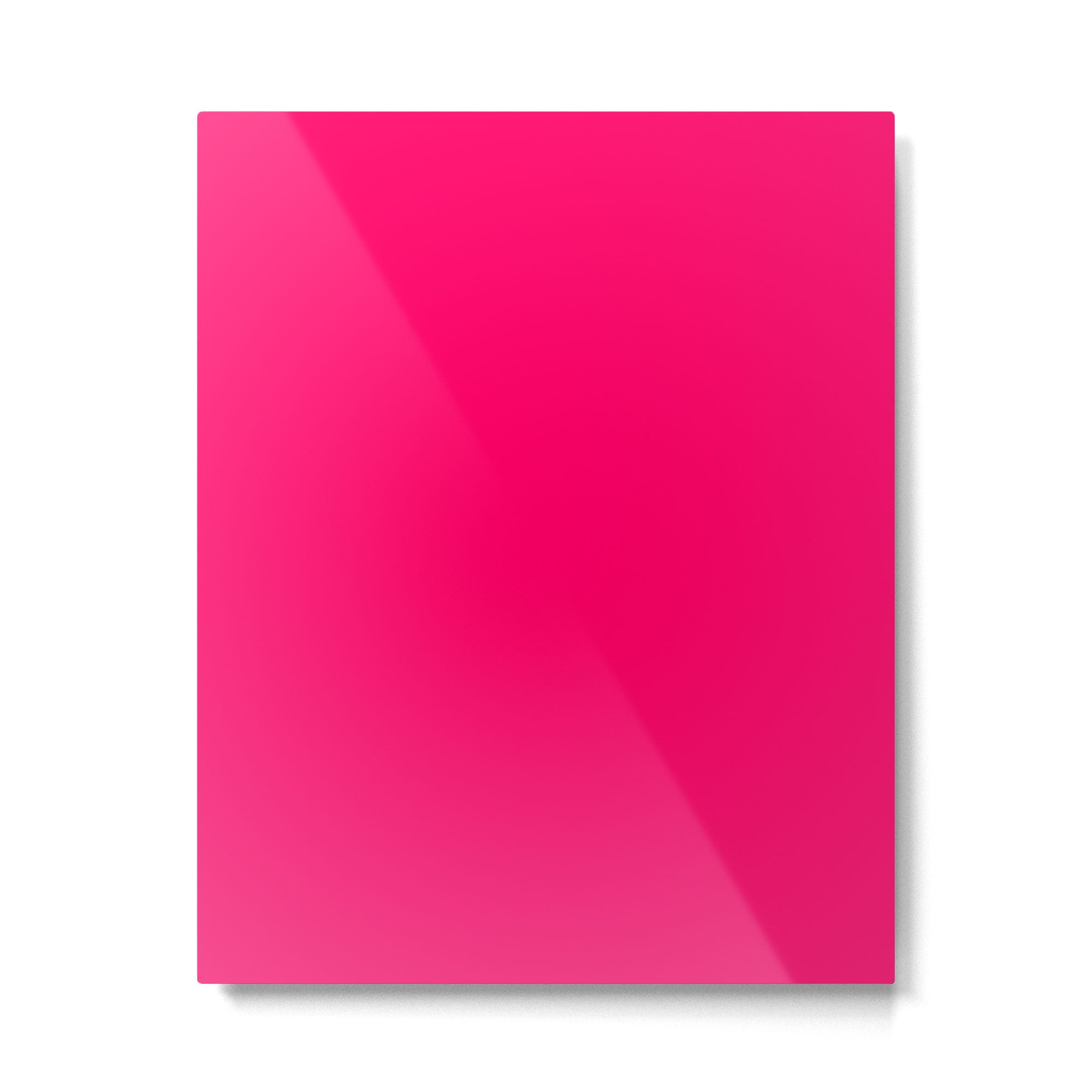 Bright Fluorescent Pink Neon Metal Print Gallery Image 6