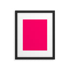 Bright Fluorescent Pink Neon Framed Art Print Gallery Image 6