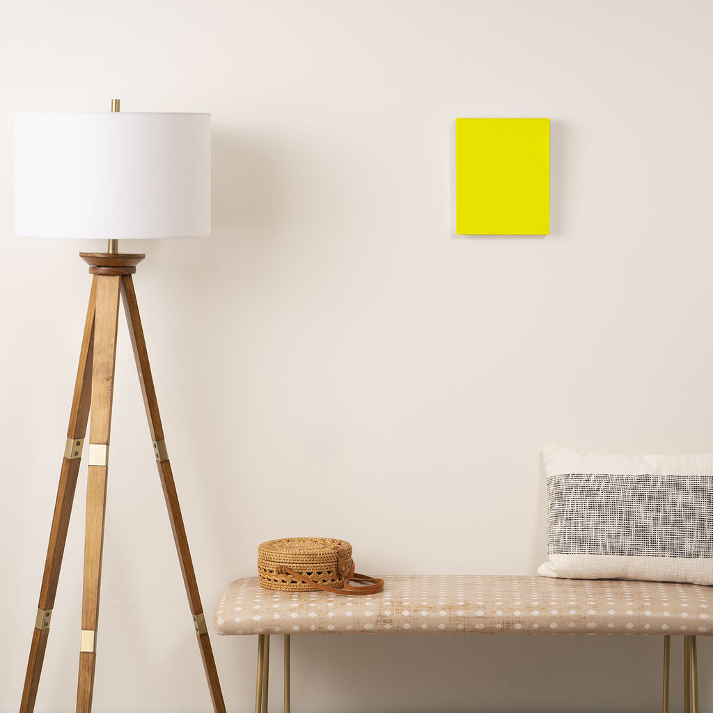 Bright Fluorescent Yellow Neon Canvas Print Gallery Image 2