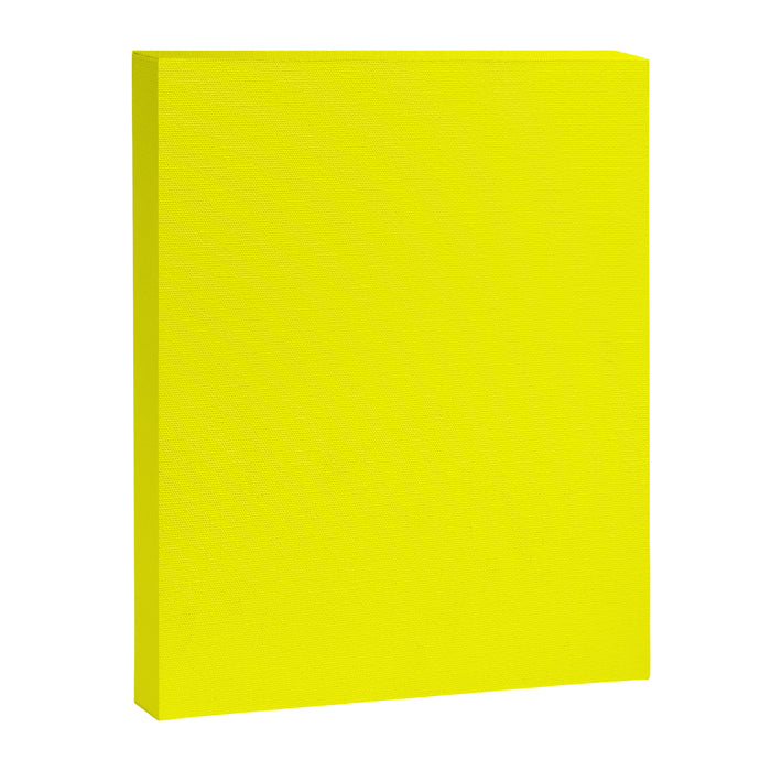 Bright Fluorescent Yellow Neon Canvas Print Gallery Image 1