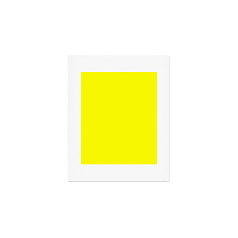 Bright Fluorescent Yellow Neon Art Print Gallery Image 1
