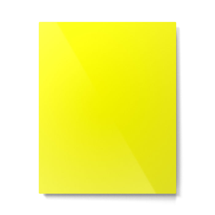 Bright Fluorescent Yellow Neon Metal Print Gallery Image 1