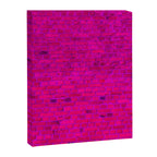 Bright Neon Hot Pink Fuchsia Brick Wall Canvas Print Gallery Image 6