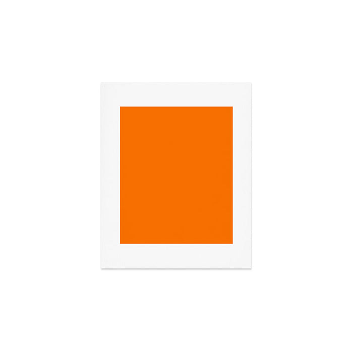 Bright Neon Orange Russet 2018 Fall Winter Color Trends Art Print Gallery Image 1