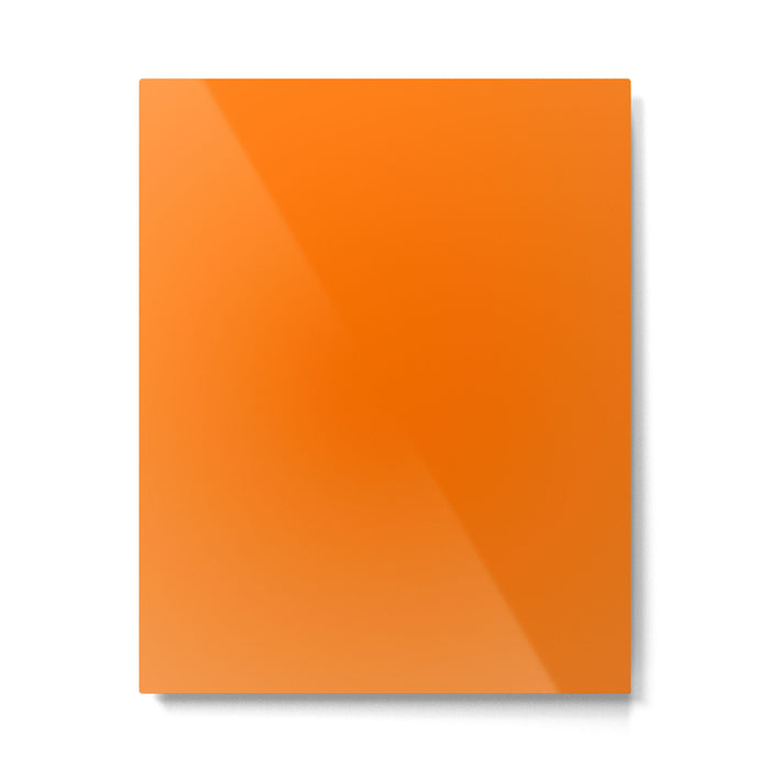 Bright Neon Orange Russet 2018 Fall Winter Color Trends Metal Print Gallery Image 1