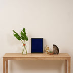Classic Navy Blue Solid Color Framed Canvas Print Gallery Image 4