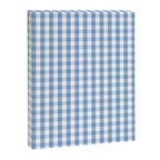 Classic Pale Blue Pastel Gingham Check Canvas Print Gallery Image 8