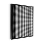 Classic Small Black & White Gingham Check Pattern Framed Canvas Print Gallery Image 2
