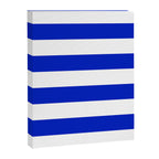 Cobalt Blue and White Wide Cabana Tent Stripe Canvas Print Gallery Image 8