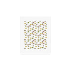 Colorado Aspen Tree Leaves Hand-painted Watercolors in Golden Autumn Shades on Clear Art Print Gallery Image 1