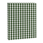 Dark Forest Green and White Gingham Check Canvas Print Gallery Image 8