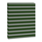Dark Forest Green Summer Cabana Beach Picnic Stripes Canvas Print Gallery Image 8